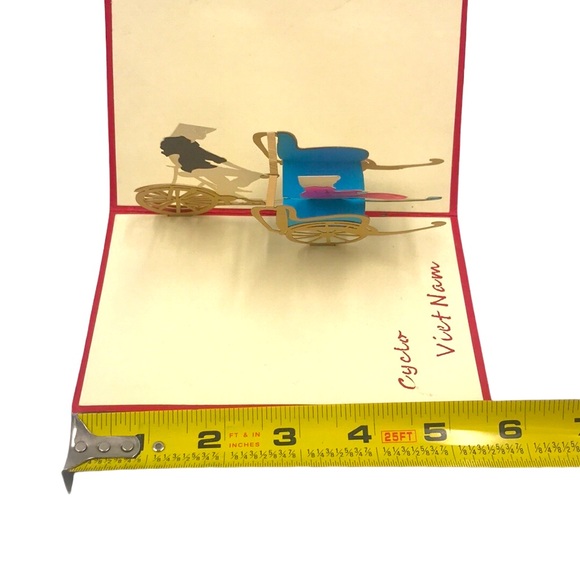 Imported from Vietnam Origami Colorful 3D Pop up Greeting Card - Picture 3 of 5